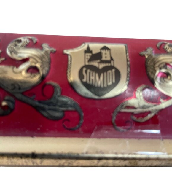 Vintage E. Otto Schmidt Lebkuchen Tin Box 16" x 6" 12" Cookie, Cupcake Holder - Picture 11 of 13